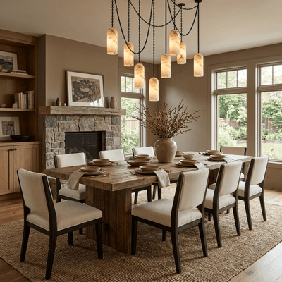 Auberon Cascading Chain Capsule Chandelier