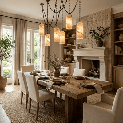 Auberon Cascading Chain Capsule Chandelier