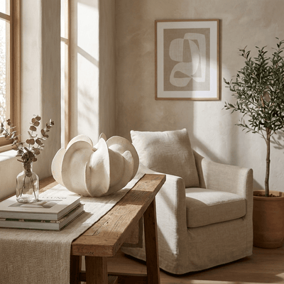 Magnolia Bloom Ceramic Sculpture Vase
