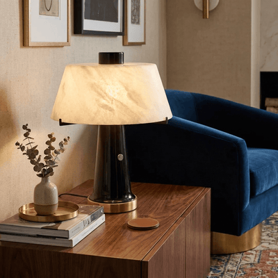 Renzo Alabaster Desk Lamp