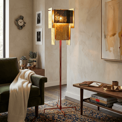 Marcelline Gold Gallery Floor Lamp