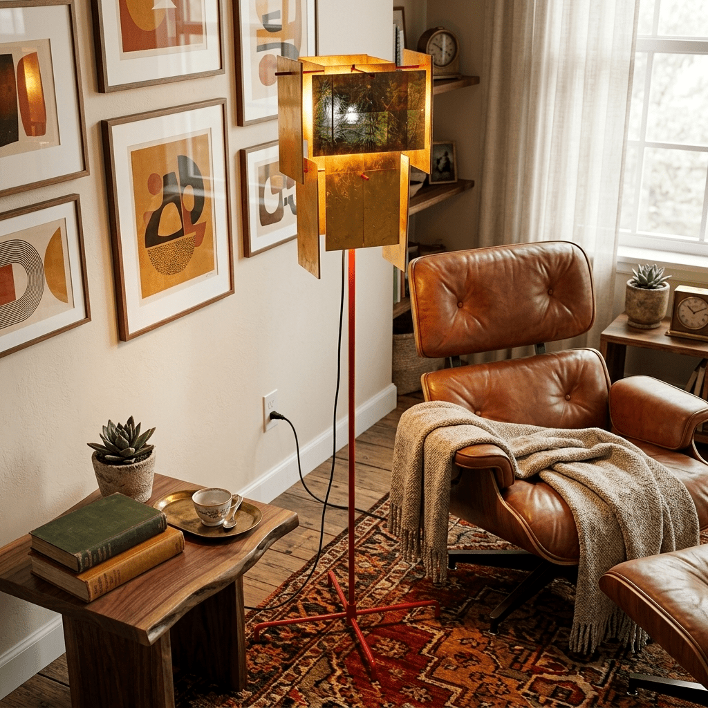 Marcelline Gold Gallery Floor Lamp