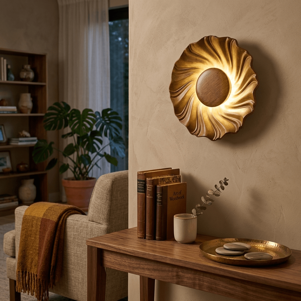 Caluenne Solar Spiral Wall Sconce