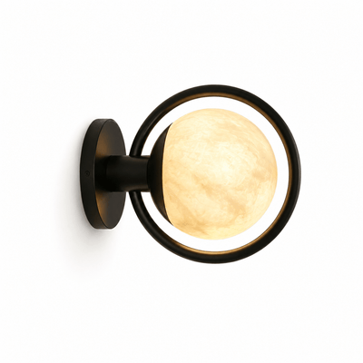 Alberira Ring Alabaster Wall Lamp