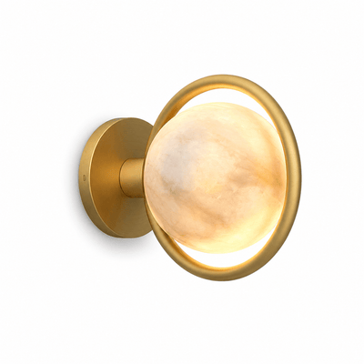 Alberira Ring Alabaster Wall Lamp
