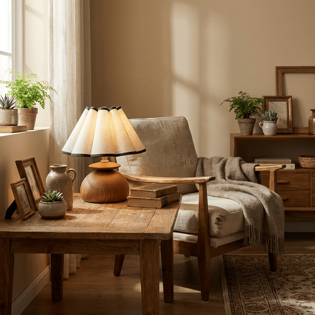 Anouk Wooden Table Lamp