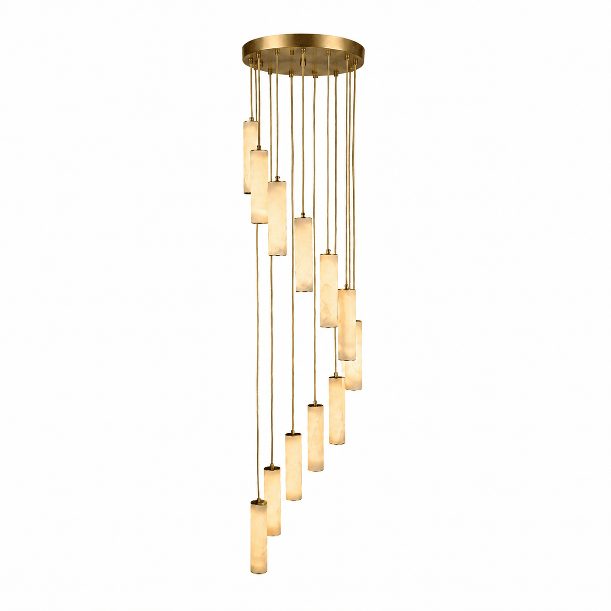 Albalaine Column Alabaster Staircase Chandelier