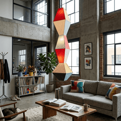 Mavelle Geometric Rice Paper Pendant Lamp