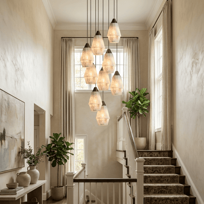 Aurevin Alabaster Cluster Chandelier