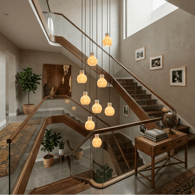 Eirerira Alabaster Cluster Chandelier