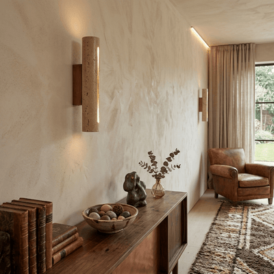 Orvane Travertine Wall Sconce