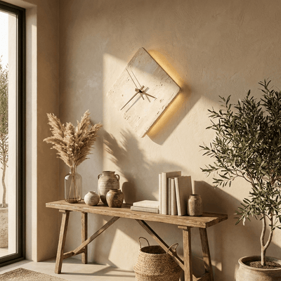 Compass Travertine Sconce