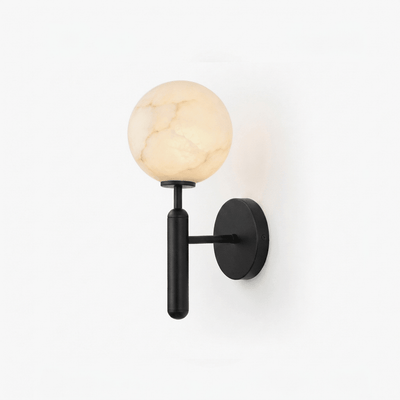 Globe Alabaster Wall Sconce