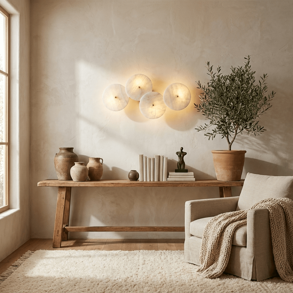 Cluster Alabaster Sconce