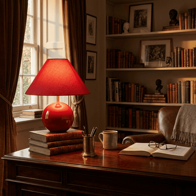 Rubienne Red Ceramic Table Lamp