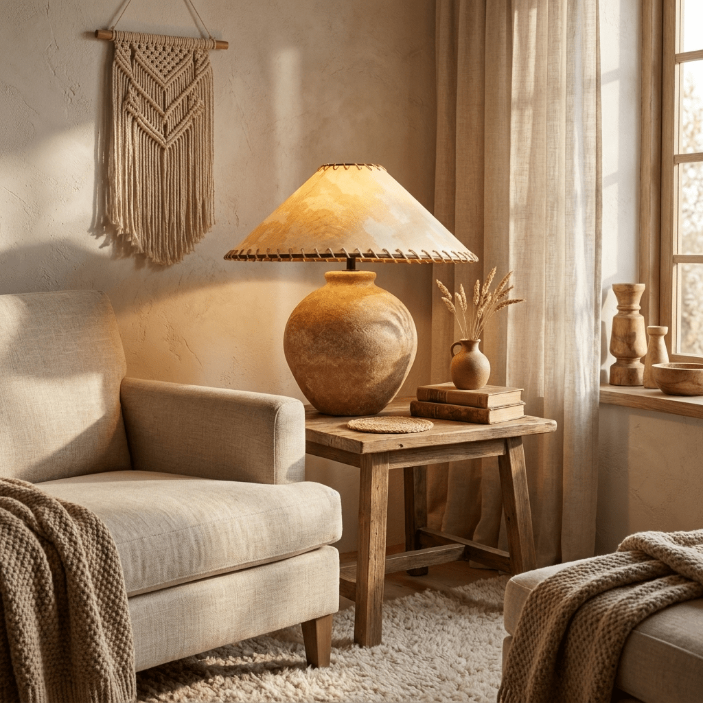 Rivuaya Terracotta Table Lamp