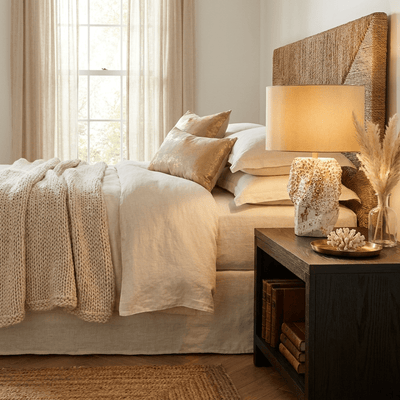 Ostreya Coral-Texture Ceramic Table Lamp