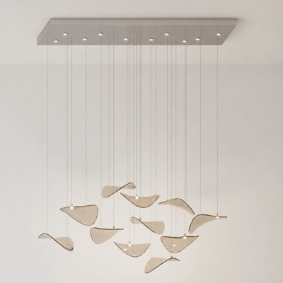 Beauvale Wave Floating Leaf Chandelier