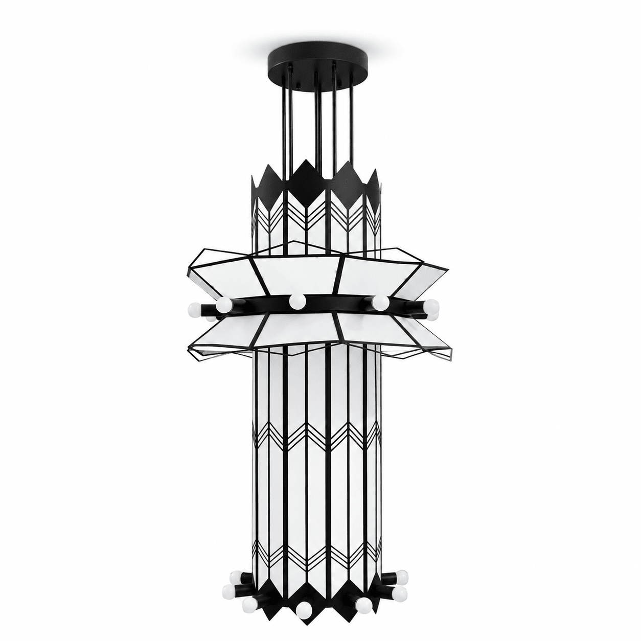 Elvior Art Deco Pendant Chandelier