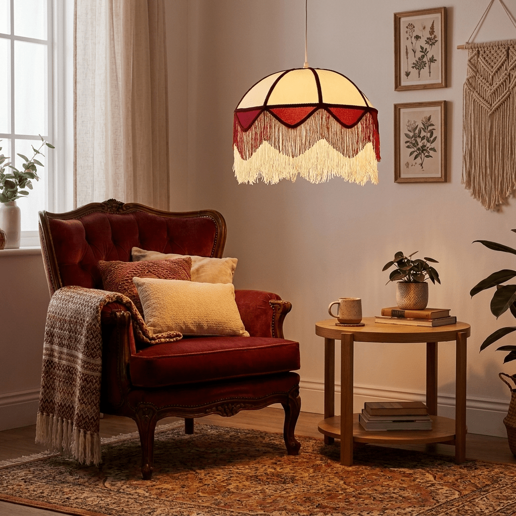 Velloria Fringe Dome Pendant Light