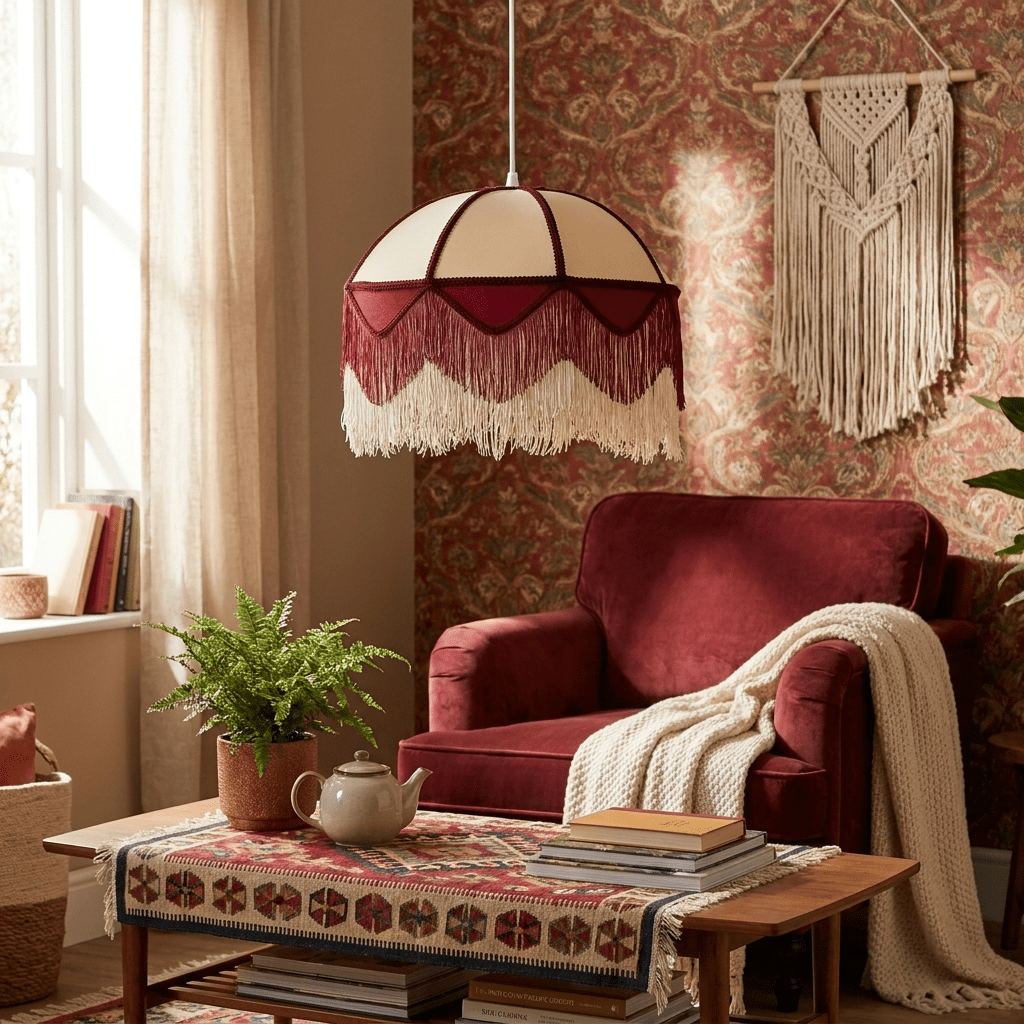 Velloria Fringe Dome Pendant Light