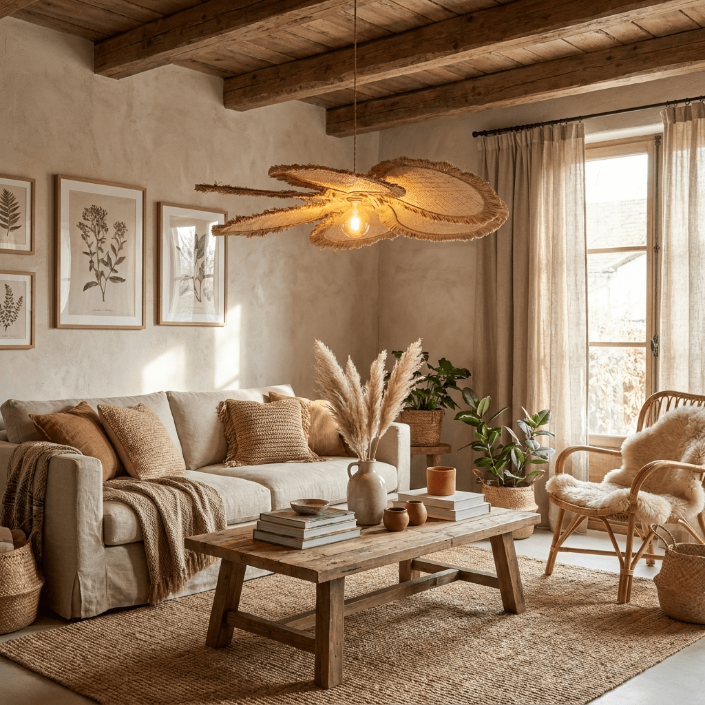 Sfrangia Raffia Pendant Lamp