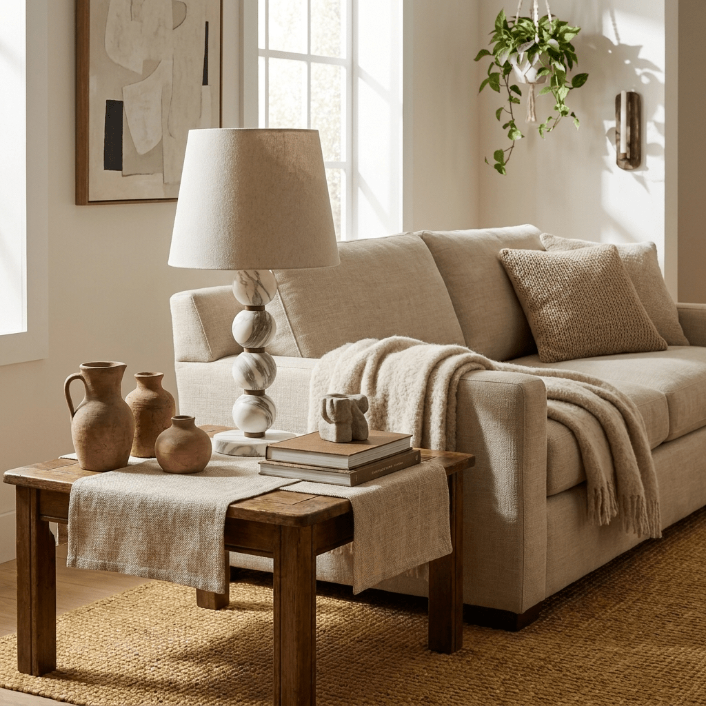 Avrielle Marble Sphere Table Lamp