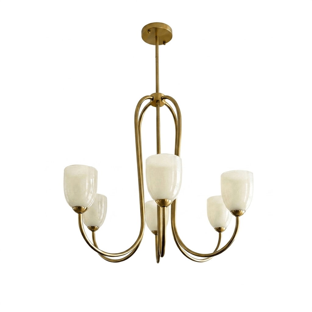 Roseliane Gold Chandelier