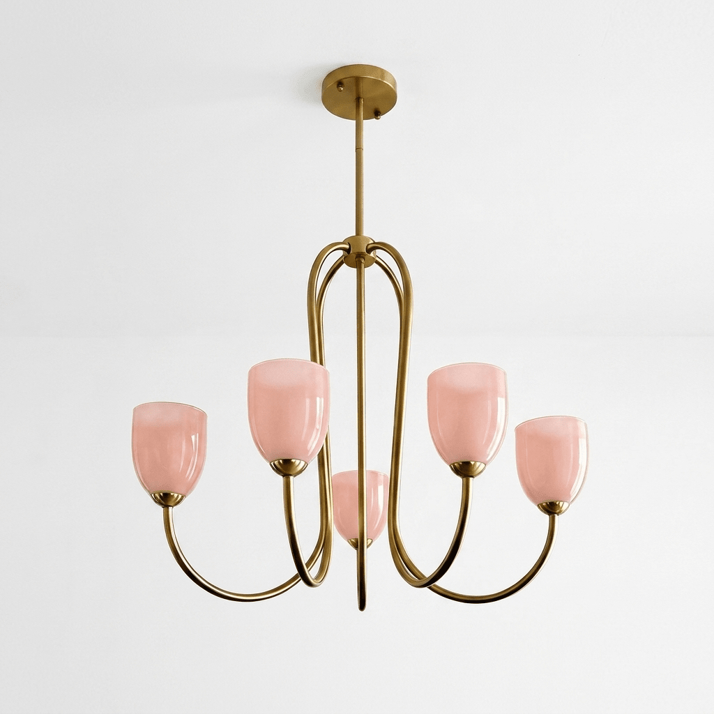Roseliane Gold Chandelier