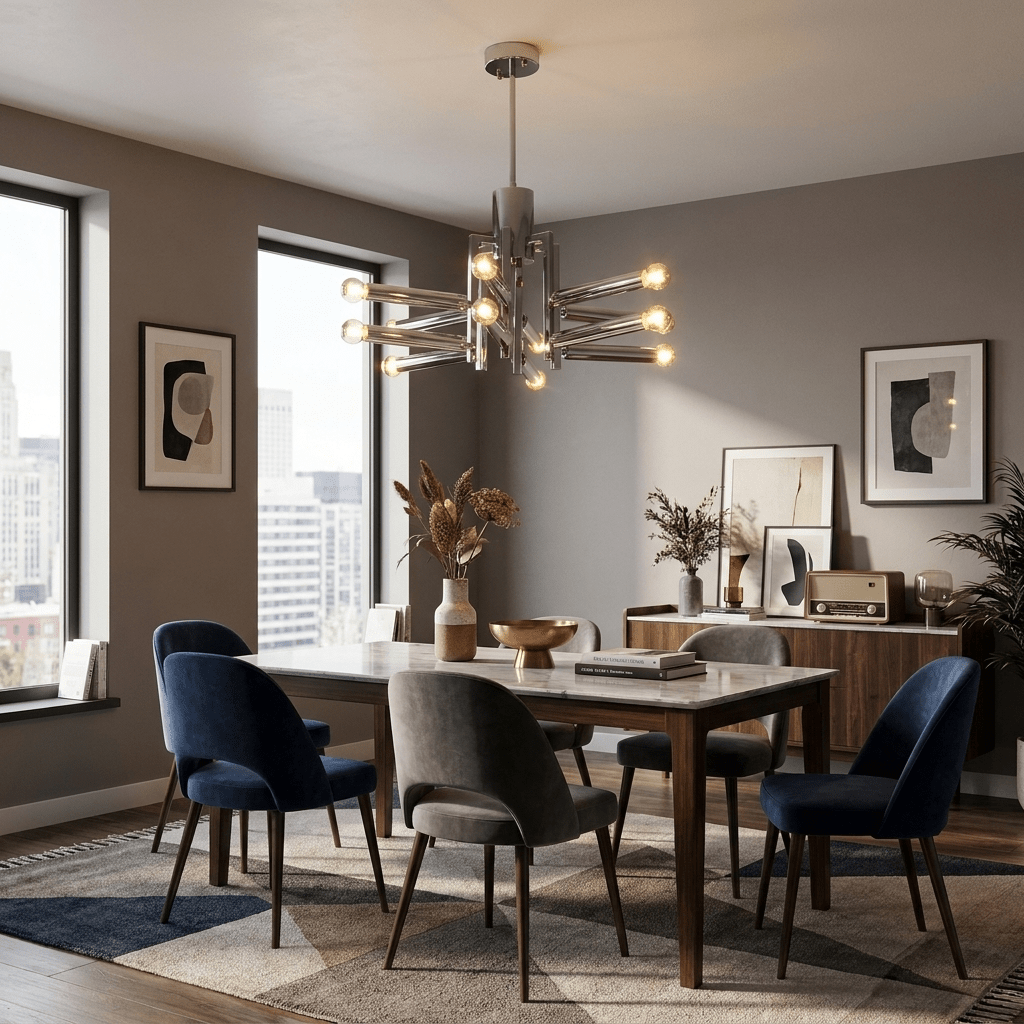 Silvienne Chrome Chandelier