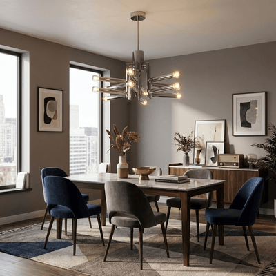 Silvienne Chrome Chandelier