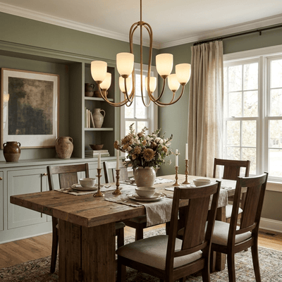 Roseliane Gold Chandelier