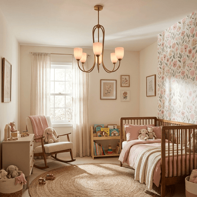 Roseliane Gold Chandelier
