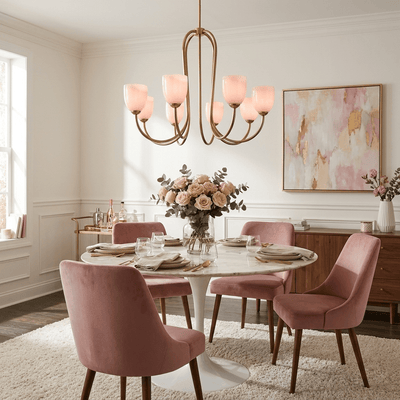 Roseliane Gold Chandelier