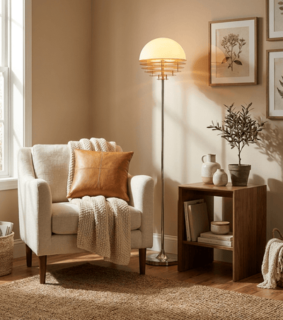 Calirena Dome Louver Floor Lamp