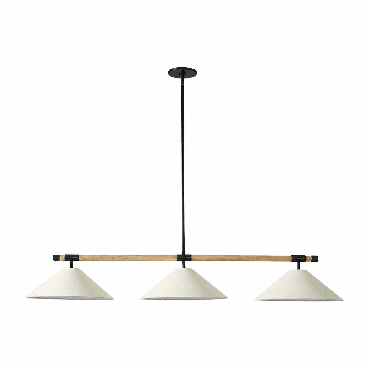 Linen Cone Linear Chandelier
