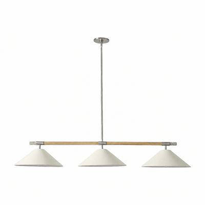 Linen Cone Linear Chandelier