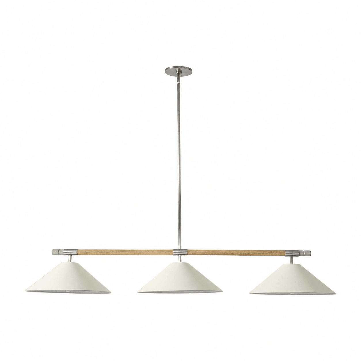 Linen Cone Linear Chandelier