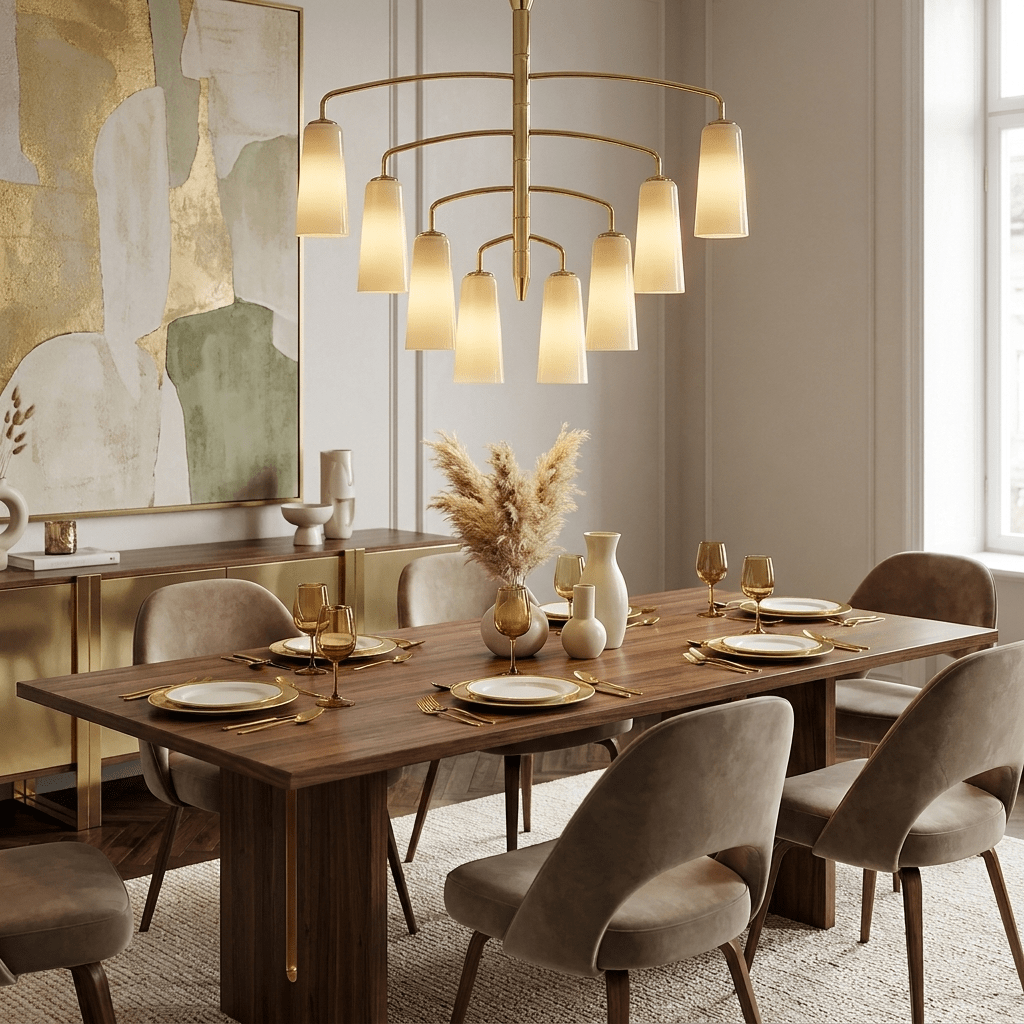 Spiral Tiered Chandelier