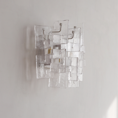 Stacked Glass Wall Sconce