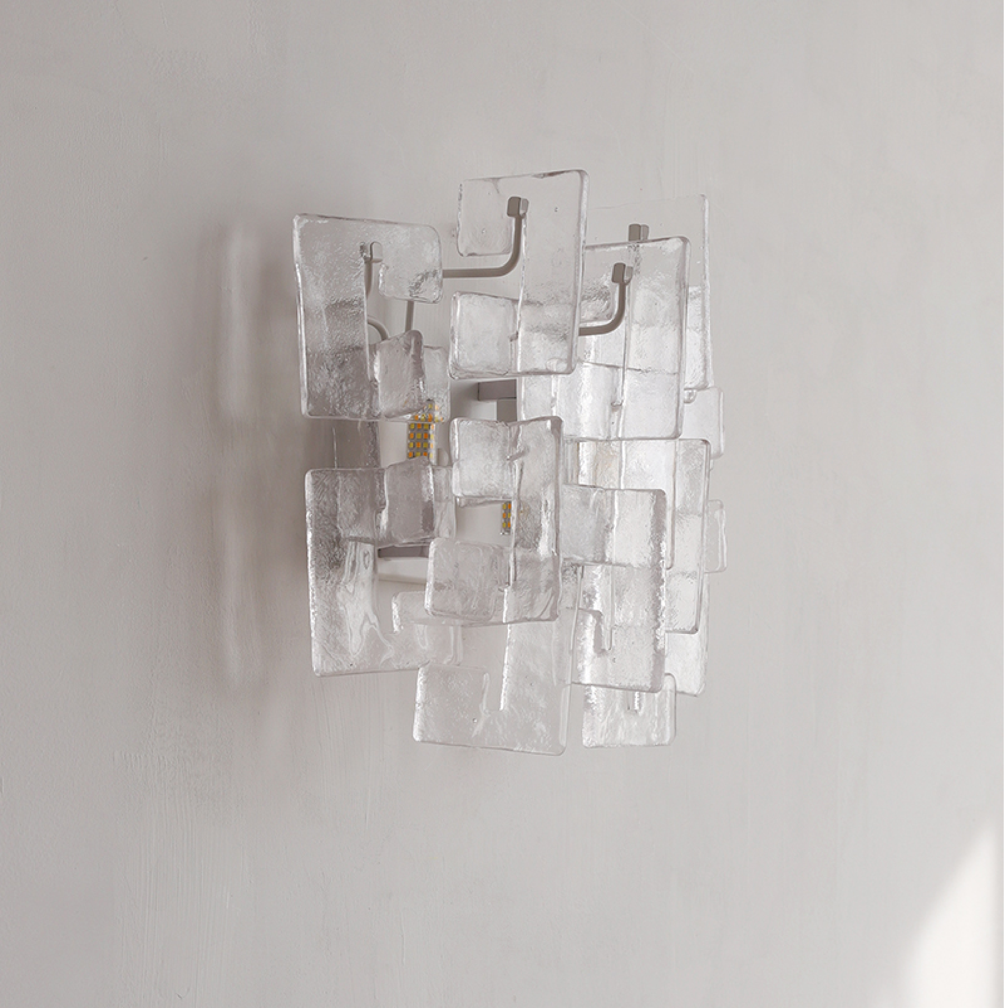 Stacked Glass Wall Sconce