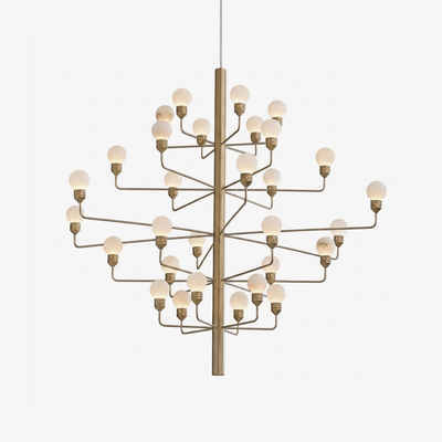 Alberaine Tiered Alabaster Globe Chandelier