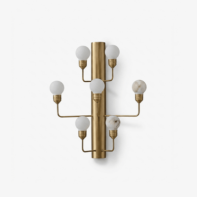 Albelina Alabaster Globe Wall Sconce