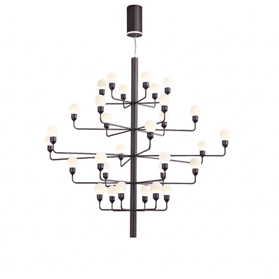 Alberaine Tiered Alabaster Globe Chandelier
