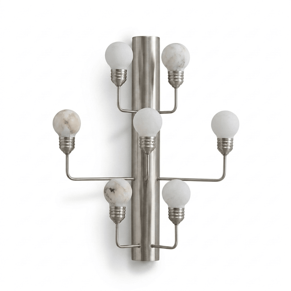 Albelina Alabaster Globe Wall Sconce
