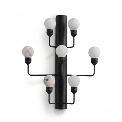Albelina Alabaster Globe Wall Sconce