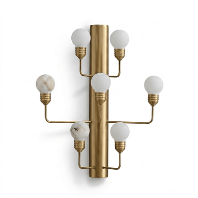 Albelina Alabaster Globe Wall Sconce