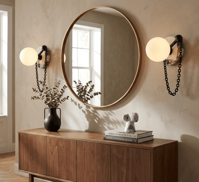 Petelise Marble Globe Wall Sconce
