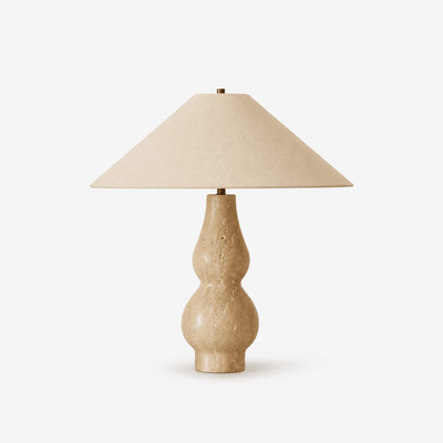 Travertine Double-Gourd Table Lamp