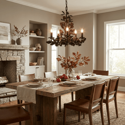 Syleeon Thicket Oak Leaf Chandelier
